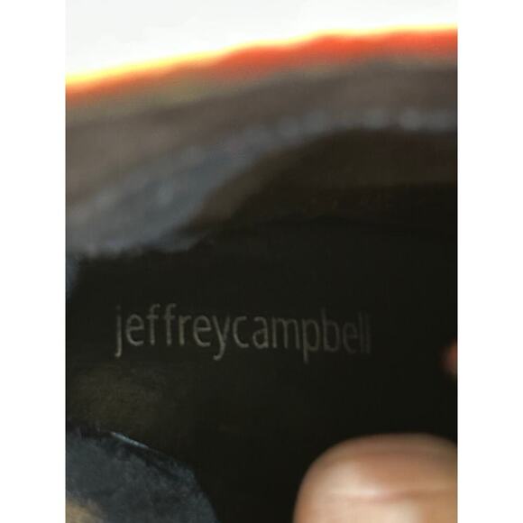 Jeffrey Campbell Red Leather Desperado Lace Up Boots Size 5.5 - Picture 11 of 16